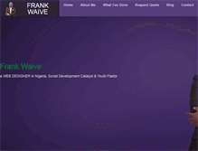Tablet Screenshot of frankwaive.com